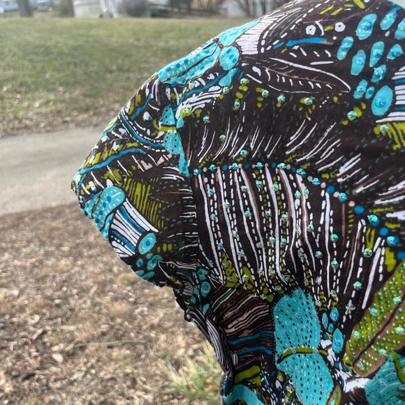 CATO ASSORTED LEAF PATTERN WOMENS XL TOP - Picture 5 of 10